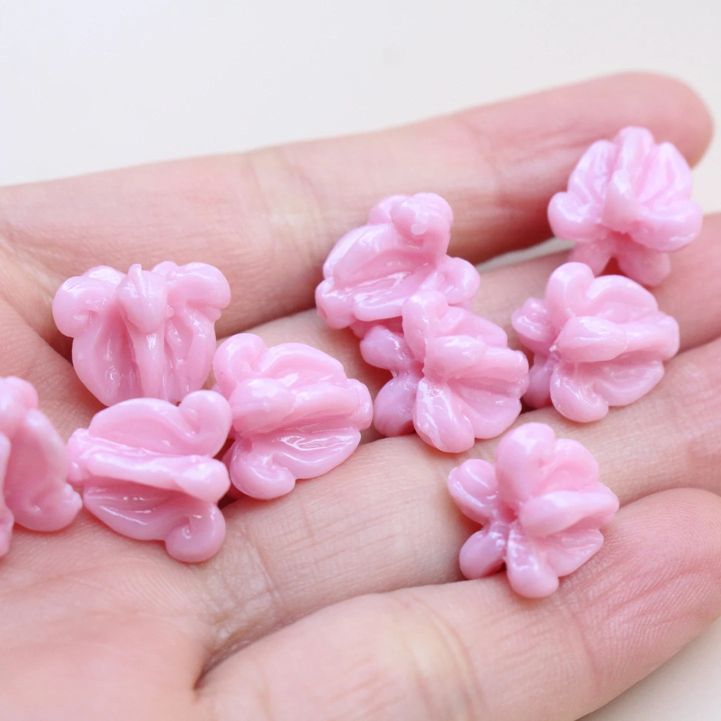 인공 산호 주름 장식 크라운 플라워 루즈 비즈 하와이 바다 스타일 쥬얼리 만들기 DIY 팔찌 목걸이 귀걸이 액세서리