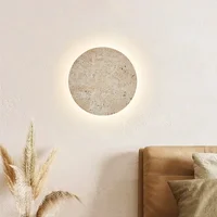 Natural Yellow Cave Stone Led Sconce Lamp Nordic Minimalist Wabi Sabi Home Decoration Living Room Bedside Corridor Wall Lights 2