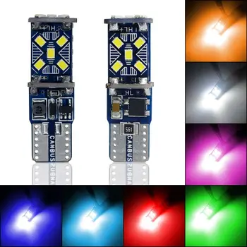 Luci di parcheggio per Auto a LED 15SMD lampada per interni Auto luce di lettura luci targa per Auto lampadine laterali con cuneo automatico