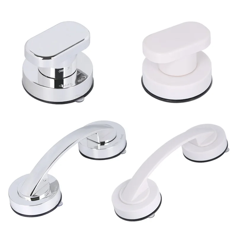 Sucker Handle Door Fridge Drawer Bathroom Suction Cup Wall Mounted Handrail Grip Tub Shower Handle Bathroom Kitchen Accessories bathroom handrail,shower handle grab bars