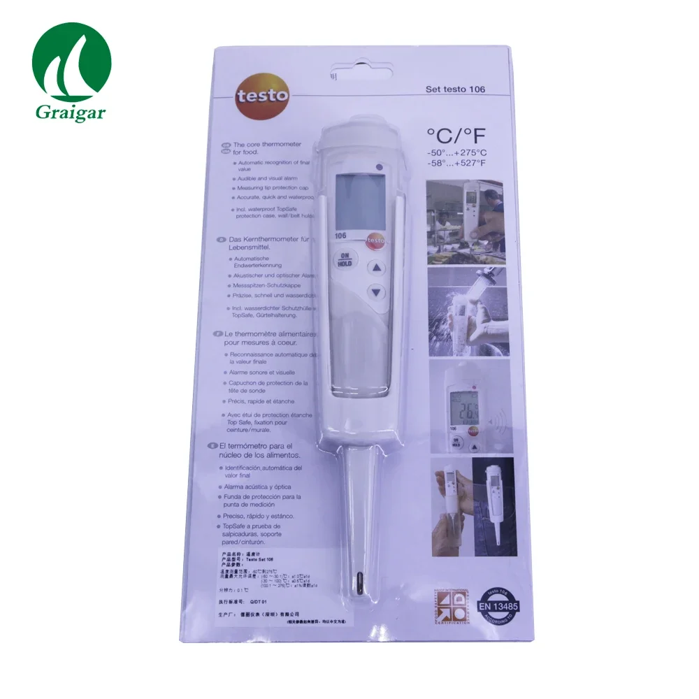 Sensore Di Temperatura Del Termometro A Termocoppia Alimentare Testo 106 Da-50 A 275 C