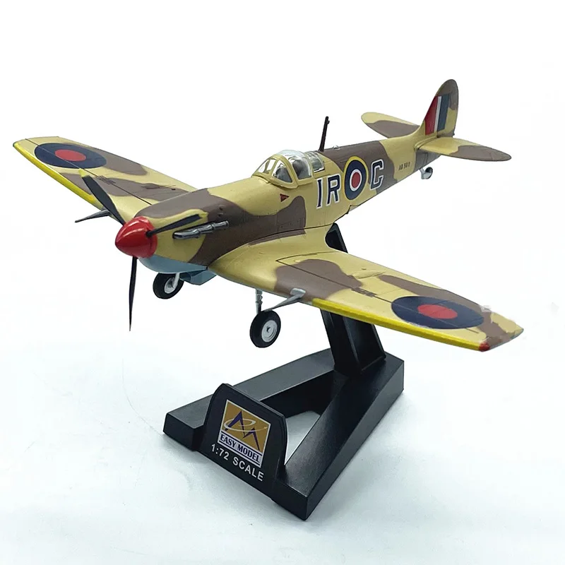 

British Spitfire Fighter Aircraft Militarized Combat Plastic Model 1:72 Scale Toy Gift Collection Simulation Display