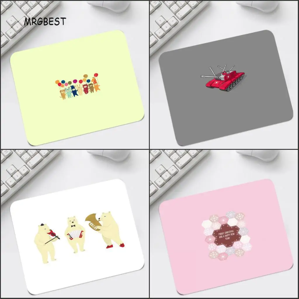 

MRGBEST Cartoon Pattern Mat Cute Mouse Pad Desktop Play Pad 22x18cm Personality High-end Natural Rubber Table Pads for Children