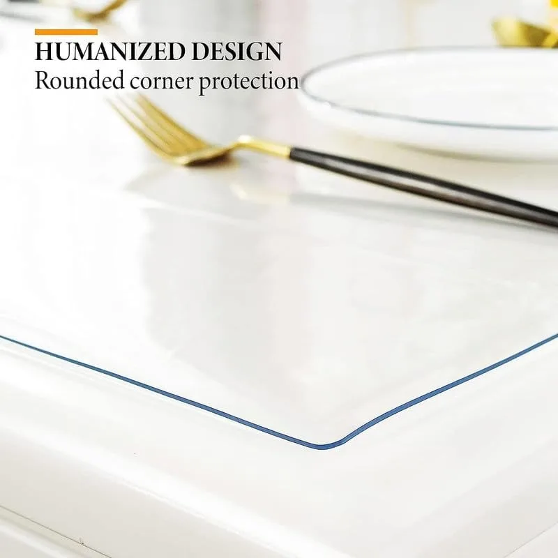 2.0mm Clear Desk Cover Protector, 36&times;60 Inch Clear Desk Cover, Mat, Table Cover Tablecloth Protector