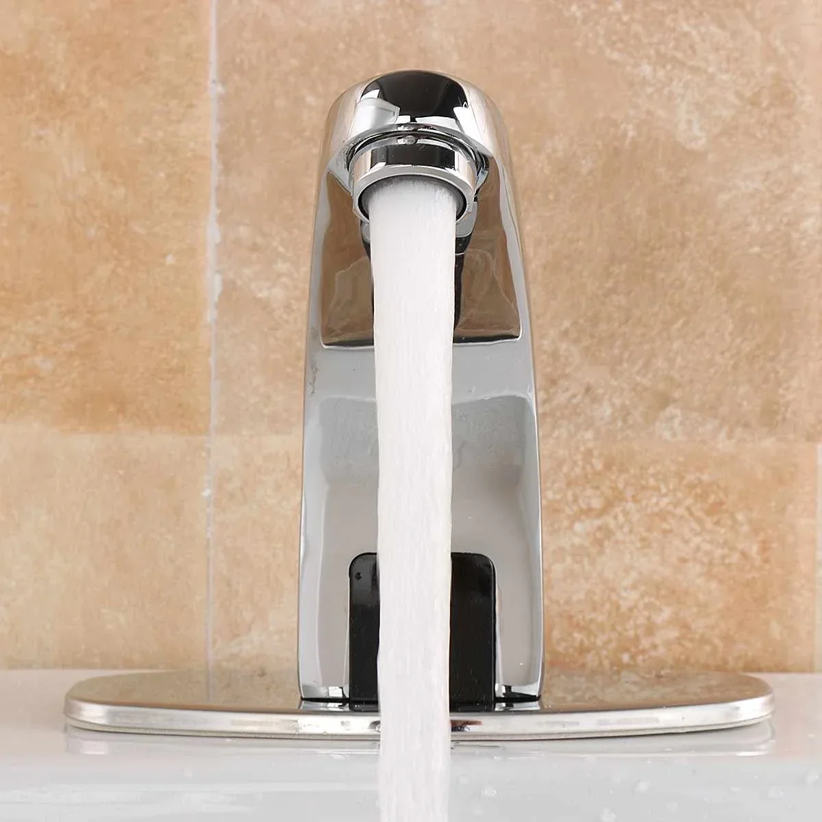 Bathroom Automatic Infrared Sink Hands Touchless Free Faucet Sensor Tap Cold Water Saving Inductive Electric Basin Faucet Mixer