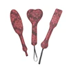 Three Styles Classical Jacquard Short Paddle Riding Crops Flogger Horsewhips Spikes Spanking Paddle Slapper Dressage Whips 1