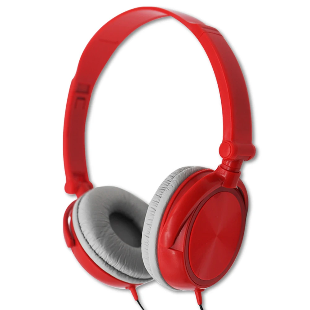 사운드 유선 헤드폰 오버 이어 헤드셋, 베이스 HiFi 사운드 음악 스테레오 이어폰, PC MP3 휴대폰용 유연한 조절식 헤드셋