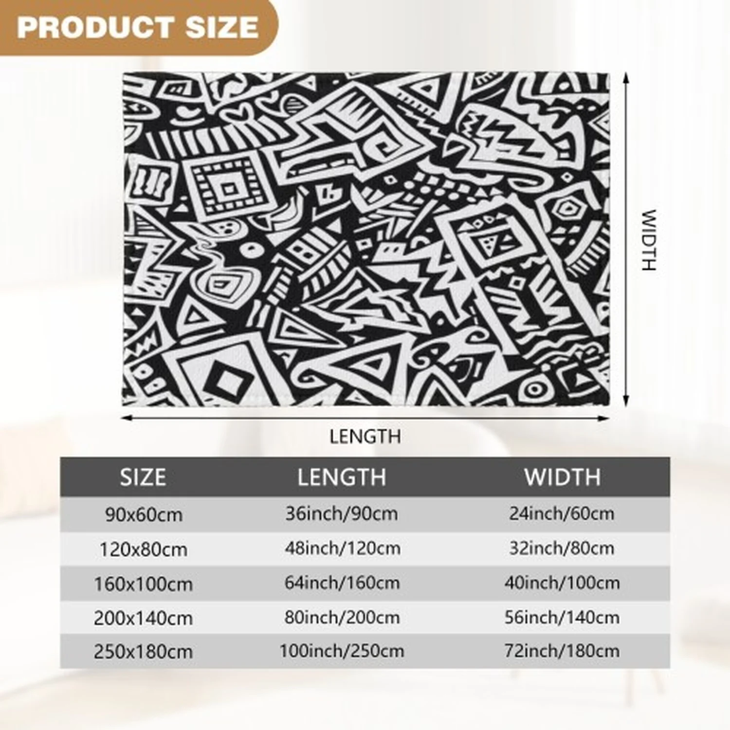 Abstract Wool Rug 7