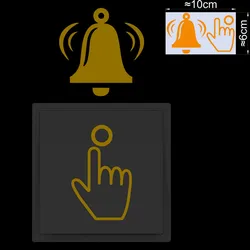 Luminous Doorbell Sign and Call Button Glow Decal (OY)