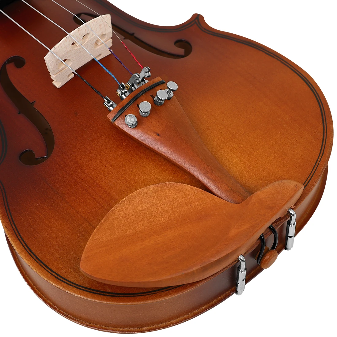 AV-213 4/4 Violine Tiger Muster Sperrholz Violine Set Saiteninstrument Akustische Klassische Geige Mit Fall Musikinstrument Teil – Detail 9