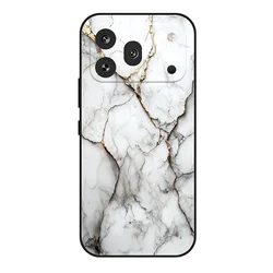 Custodia Posteriore in Silicone Morbido Opaco Dipinta in Marmo
