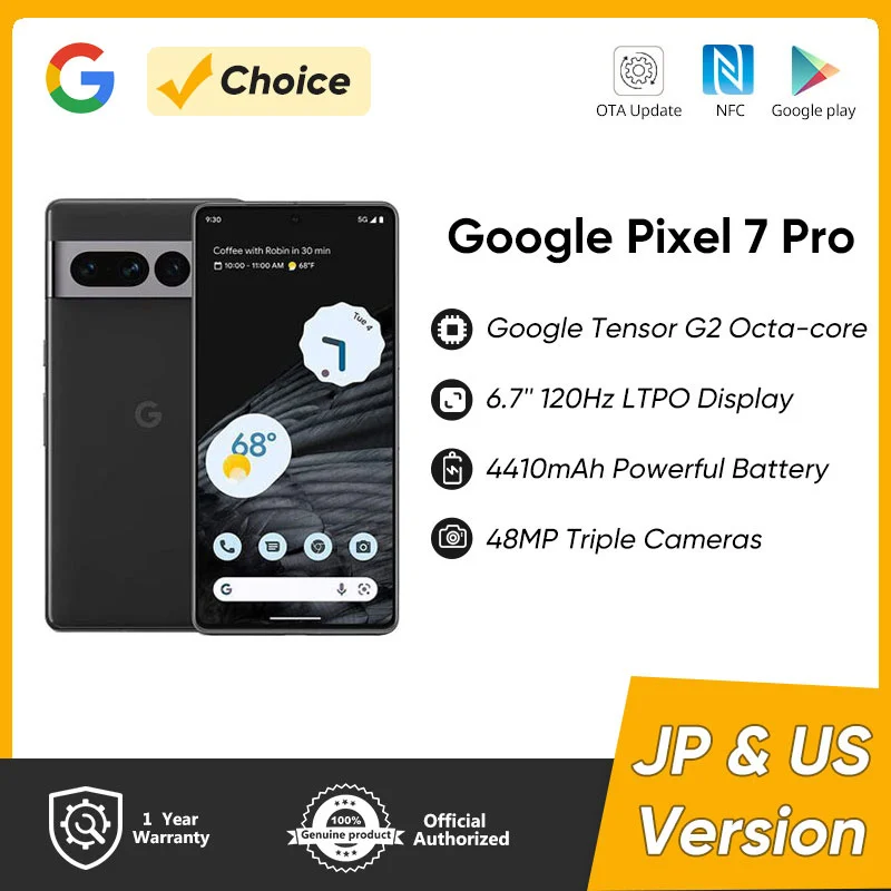 Google Pixel 6 Pro 5G - 6.7 - 128GB ROM - 12GB RAM - Nano SIM - 50MP -  Fingerprint - 5003mAh - Black