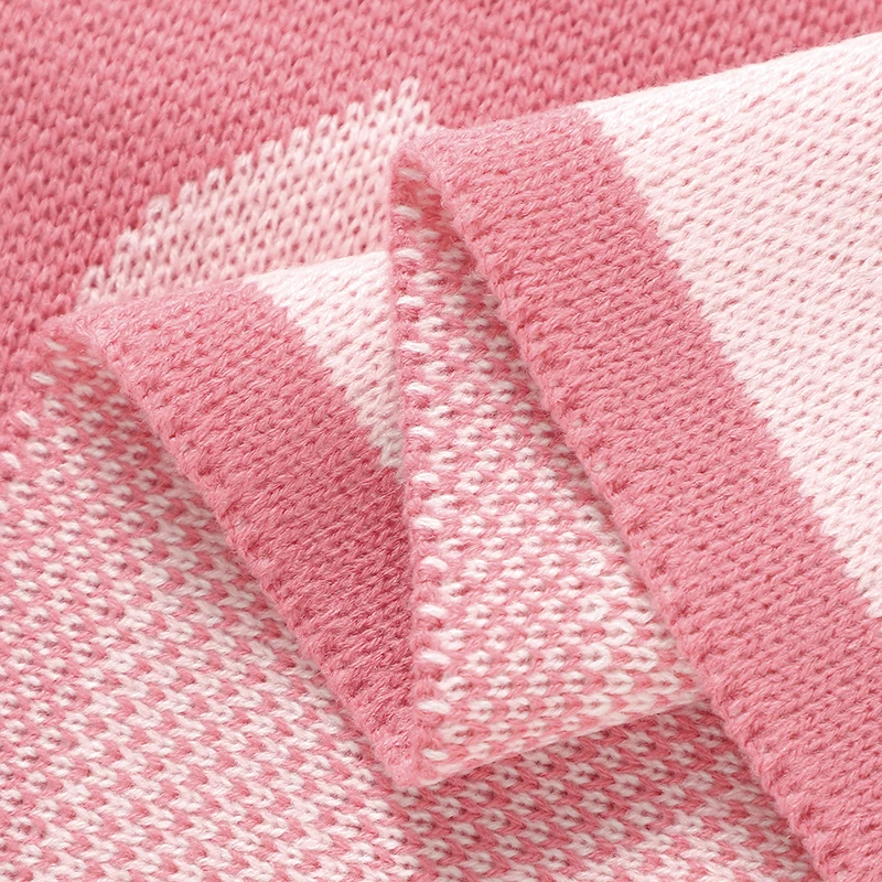90*70cm Baby Blankets Newborn Boys Girls Knitted Stroller Swaddle Wrap Cradle Quilts Breathable Infant Thorwing Mats Four Season
