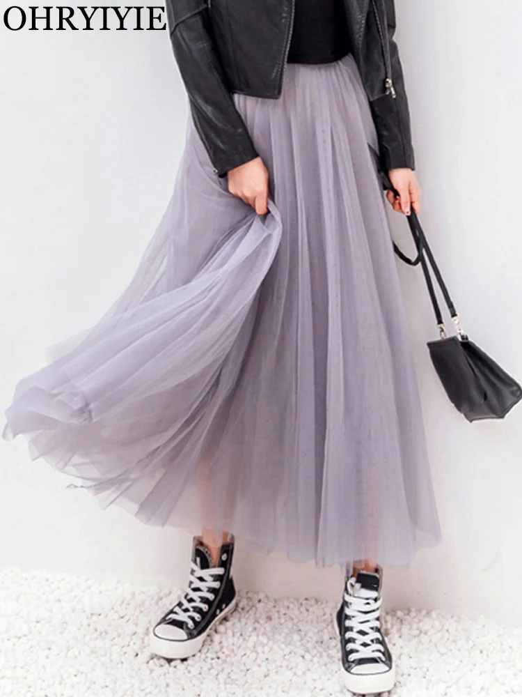 2022 New Elastic Waist Mesh Skirt For Summer » Weftkart
