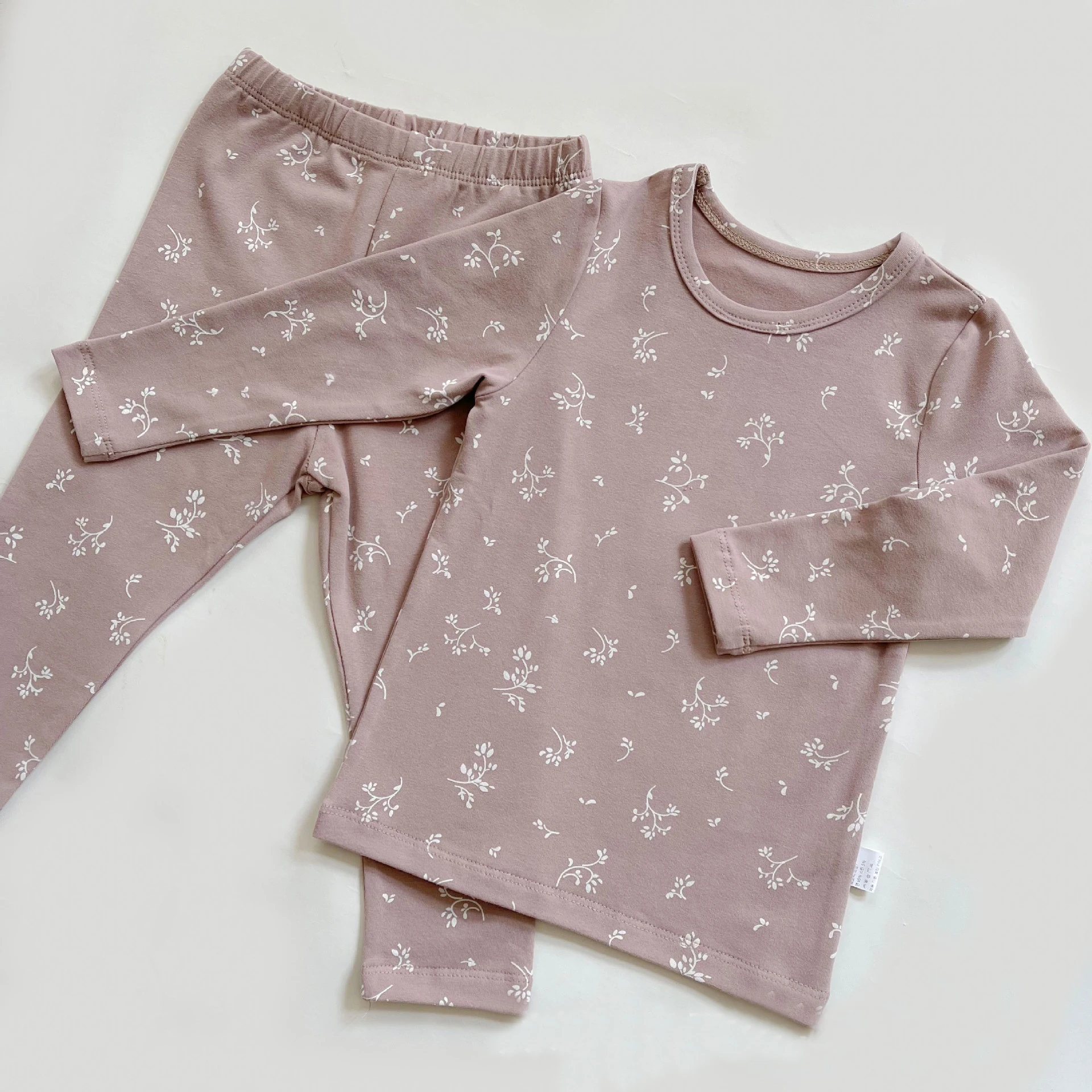 Children Pajamas Spring Kids Pajamas Children Sleepwear Long Sleeve Casual Solid Cotton Nightwear