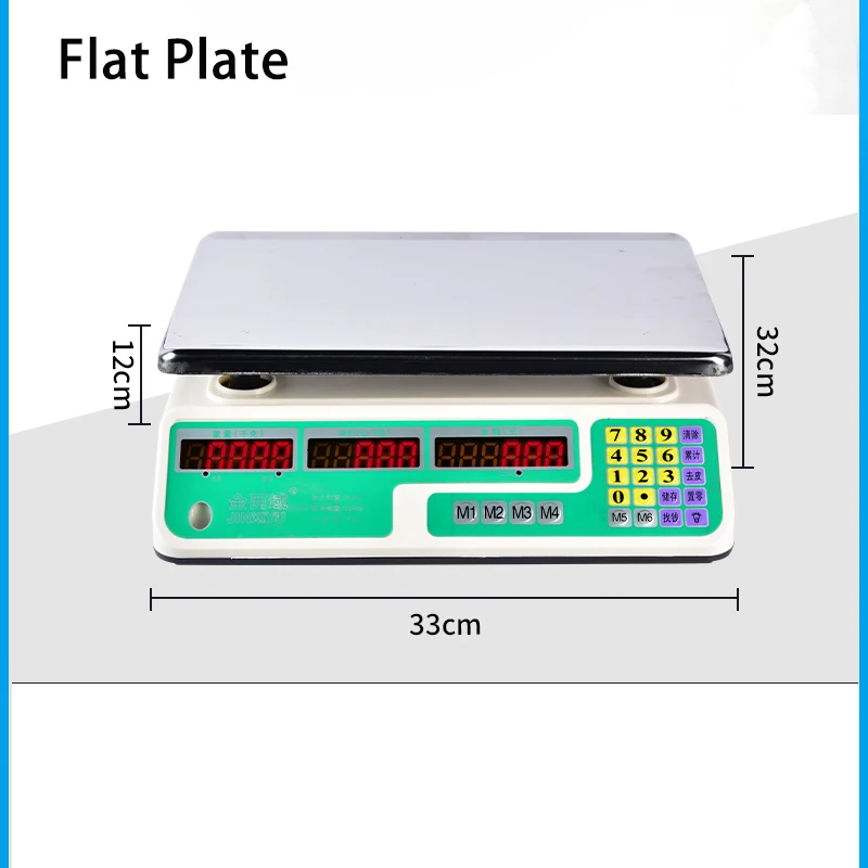 LED Waterproof Price Computing Scale Digital Commercial Food Meat Produce Weight  Scale for Farmers Market Seafood Rechargeable - AliExpress