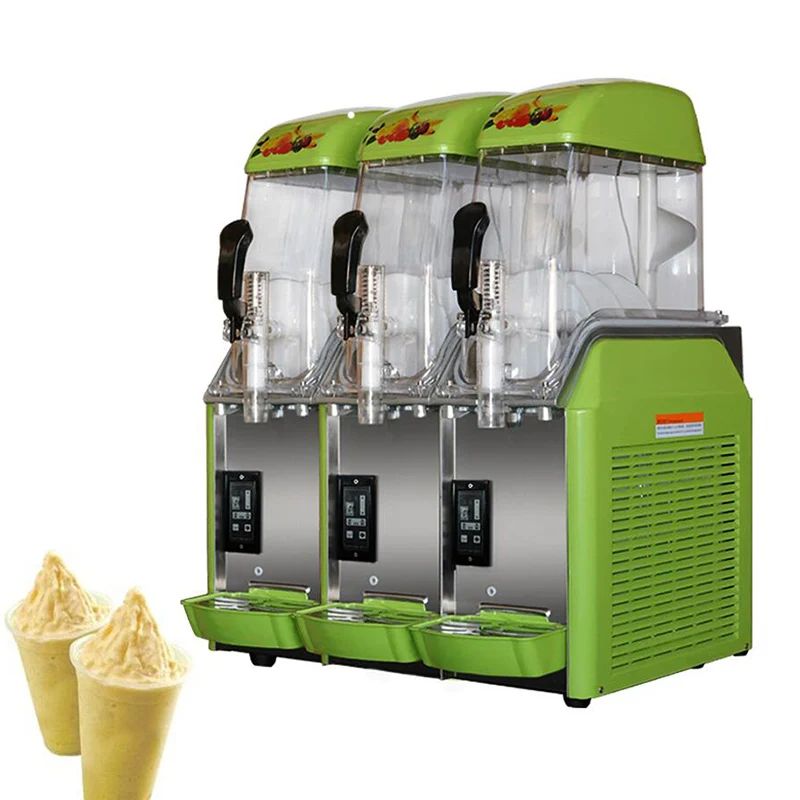 

Commercial 3 Tanks Frozen Drink Slush Smoothie Maker Slushy Making Machine