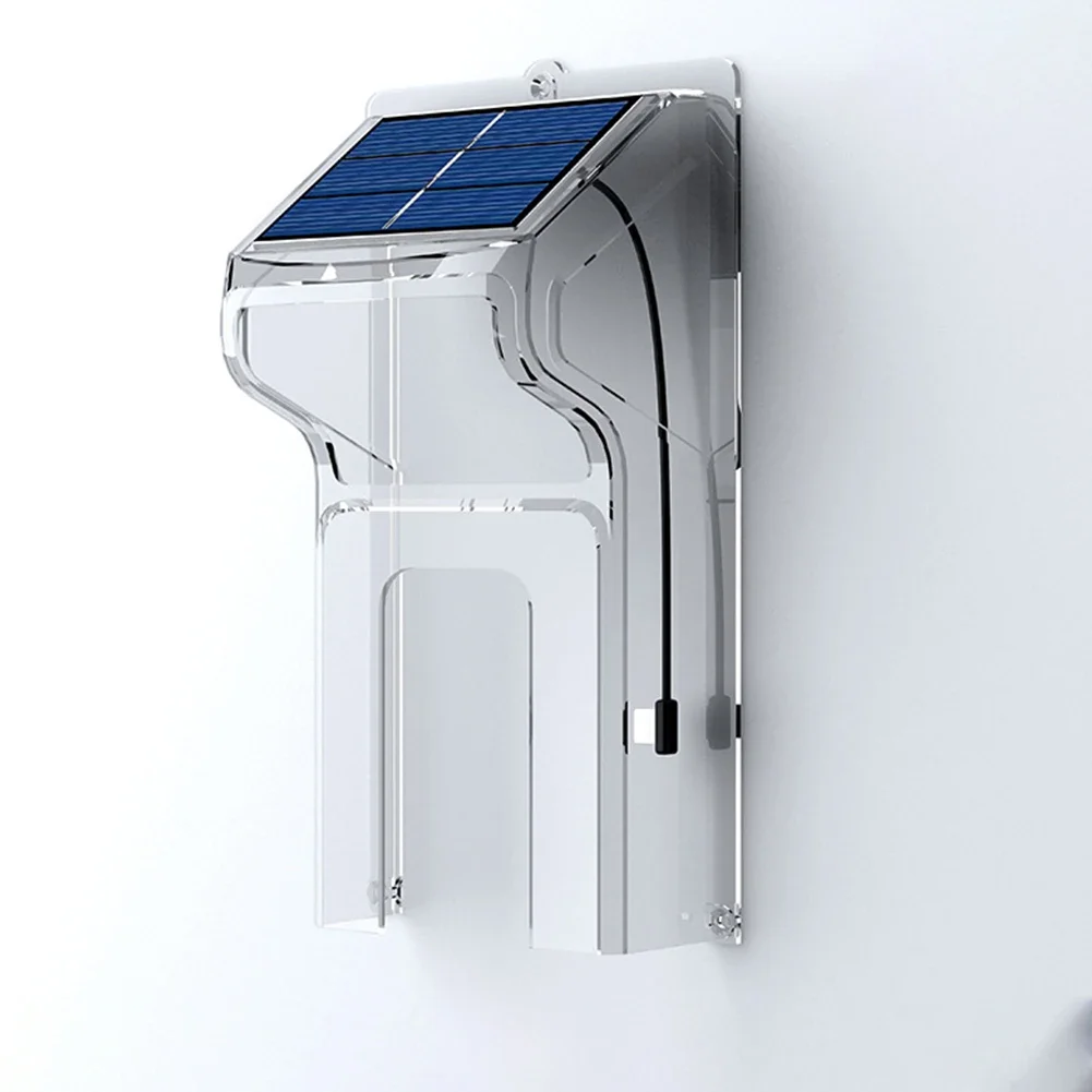 Wireless Video Doorbell With Solar Rain Cover, Long Standby, Voice Changing Intercom Surveillance Camera, Transparent Rain Cover