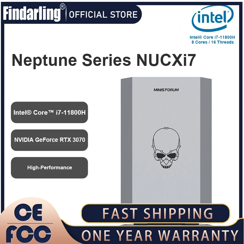 Minisforum Mini PC NUCXi7 Intel Core i7-11800H NVIDIA