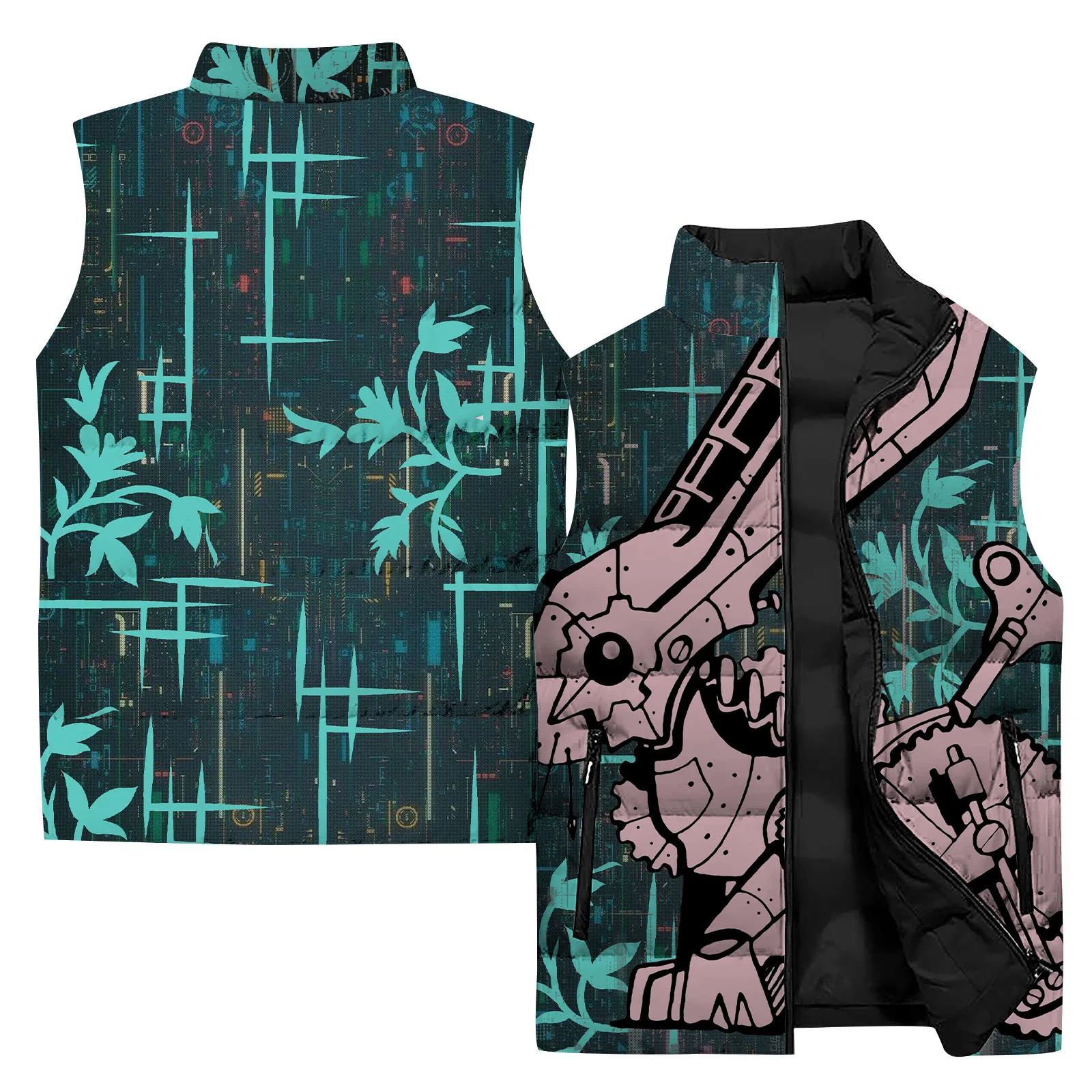 thumbnail image 1 of Chaqueta sin mangas con estampado 3D para hombre, para deportes al aire libre, ciclismo, cortavientos, informal, para otoño e invierno, 1 of 5
