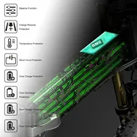 Batterie de vélo électrique Pedelec DCH 006 pour Samebike LO26 20LVXD30 XP2.0, batterie de vélo pliable 48V 14Ah 12.8Ah 10.4Ah, batteries au lithium compatibles avec LAFLY X3/JINGHMA R7 R5 5