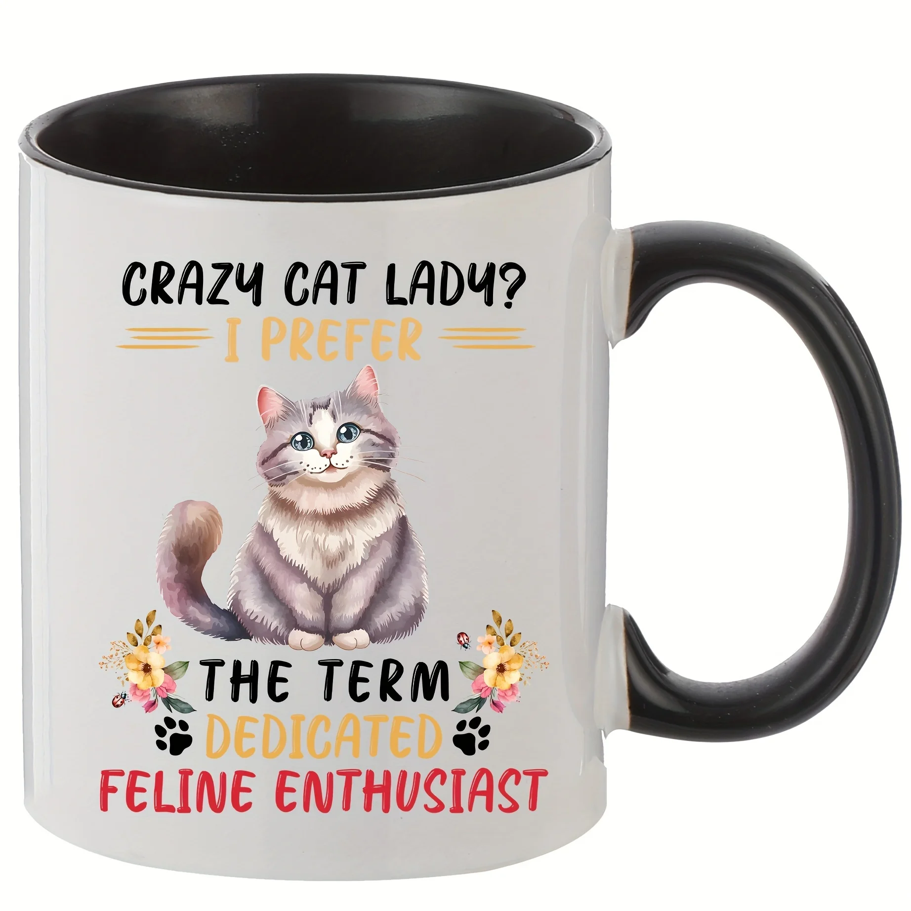 

11oz Cute Kitten Ceramic Mug, Creative Coffee Mug With Gift Box, Great Gift For Mom, Friends