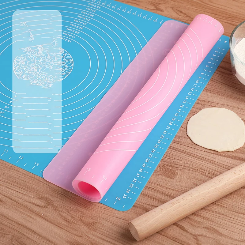 Non-Stick Rolling Dough Mat, Silicone Baking Mat with Measurement