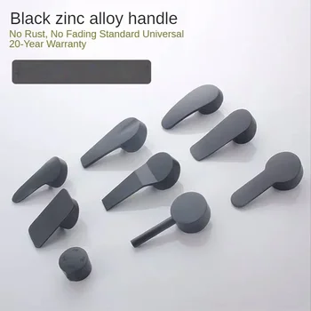 สีดําก๊อกน้ําสวิทช์จับวาล์วผสม SPOOL Handle อ่างล้างหน้าห้องครัวก๊อกน้ําร้อนและเย็นอุปกรณ์ซ่อม 1