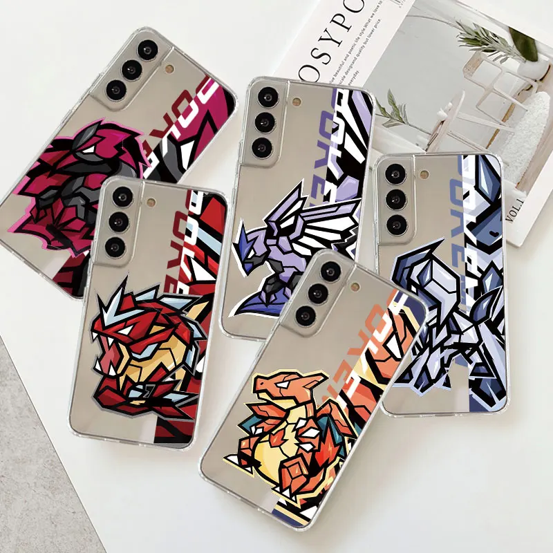 Custodia Trasparente Per Samsung Galaxy Note 20Ultra S23 S9 S21 S20 Fe S22 5G S10 5G 9 8 Cover Posteriore In Silicone Charizard Cute Pokemon Drago