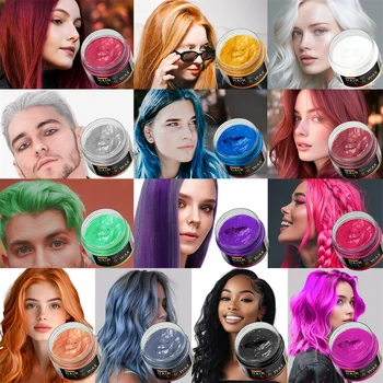 Crema Colorante per Capelli Fai-da-Te per San Valentino, Facile da Lavare, Tinta Monouso per Capelli, Barba e Sopracciglia