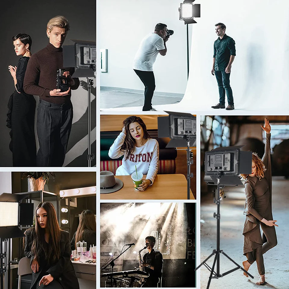 LED Photo Studio Light For Youbute Game Live Video Lighting On Camera 50W Portable Video Recording Photography Panel Lamp NPF550 - Image 12