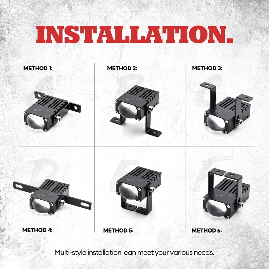 Sinolyn Mini LED Projector Lens For Headlights Bi LED Matrix