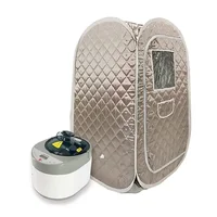 Portable Steam Sauna Set Foldable One Person SPA Tent with 4L Larger Steamer,Remote Control, Weight Loss&Detox 1