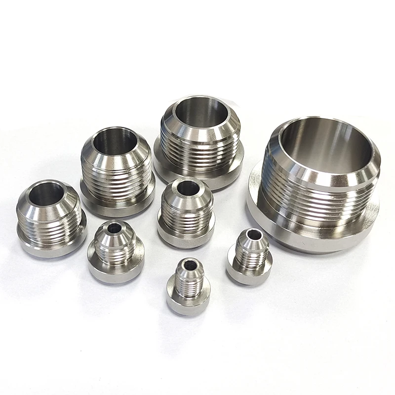 Weld fittings 3 4 6 8 10 12 16 20 AN stainless steel male Weld On Bung Fittings for fuel oil hose