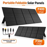 Panneau solaire pliable de 400 W, chargeur solaire portable de 300 W avec pieds réglables pour centrale électrique, camping-car, camping et activités de plein air. 1