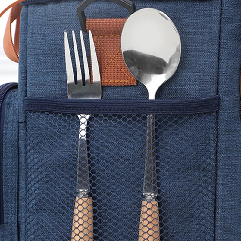 Insulated Lunch Bag Large Lunch Bags For Kids Women Men Reusable Lunch Bag With Adjustable Shoulder Strap Work School Bento Bag 6
