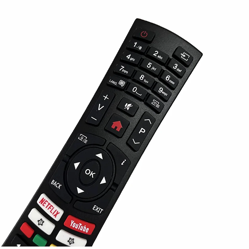 ALLIMITY Telecomando vocale Compatibile con PEAQ Ioplee LED TV IOP43QA11, PTV 50GU-5024C, PTV 55GMU-5024C, PTV 65GQU-5124C, PTV50GU-5024C, PTV55GMU-5024C, PTV65GQU-5124C