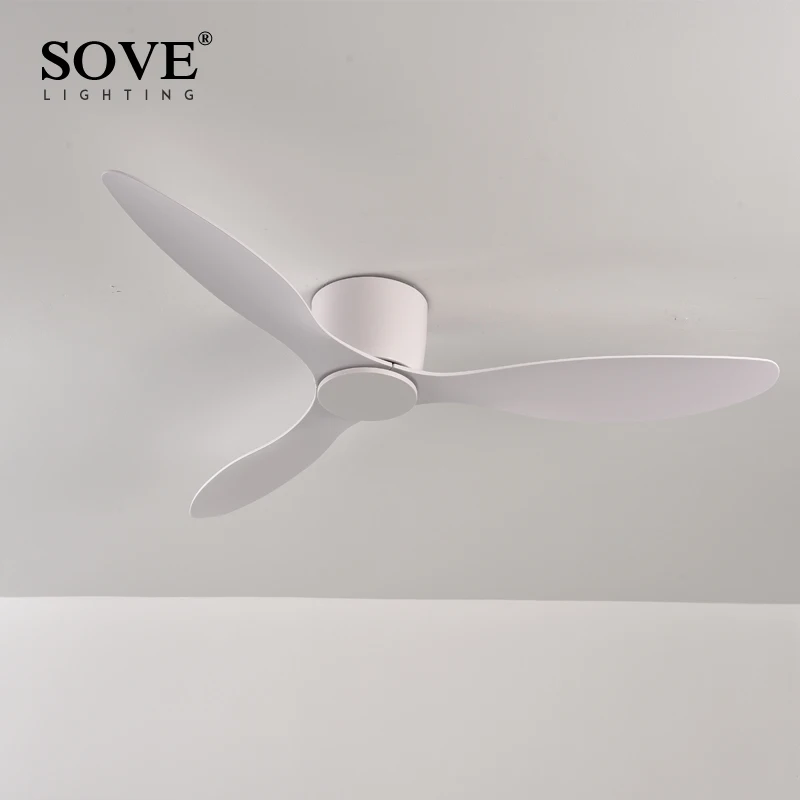 SOVE Low Floor Modern Ceiling Fans Without Light DC 30W Ceiling Fan With Remote Control Home Simple Fan No Lights 220V ceiling fan,electric fan