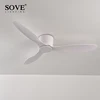 SOVE Low Floor Modern Ceiling Fans Without Light DC 30W Ceiling Fan With Remote Control Home Simple Ceiling Fan No Lights 220V 2