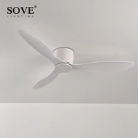 SOVE Low Floor Modern Ceiling Fans Without Light DC 30W Ceiling Fan With Remote Control Home Simple Ceiling Fan No Lights 220V 2