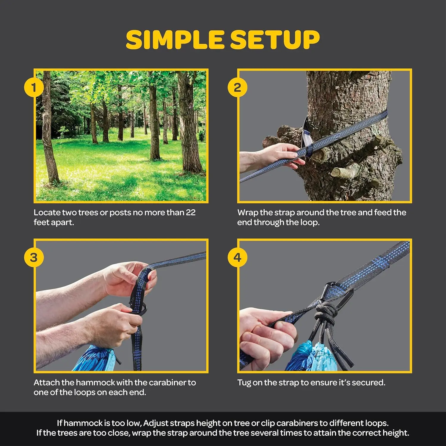 Durable Nylon Camping Hammock 6