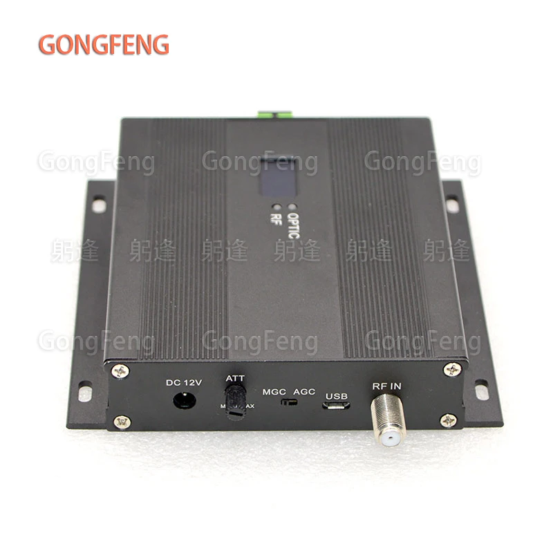 Ftth Mini 1550nm Catv Transmissor Óptico 10dbm 5km sc Apc Conector rf Polegada Inpt com Mgc Agc Olcd Display Eua Fonte de Alimentação Novo - Image 4