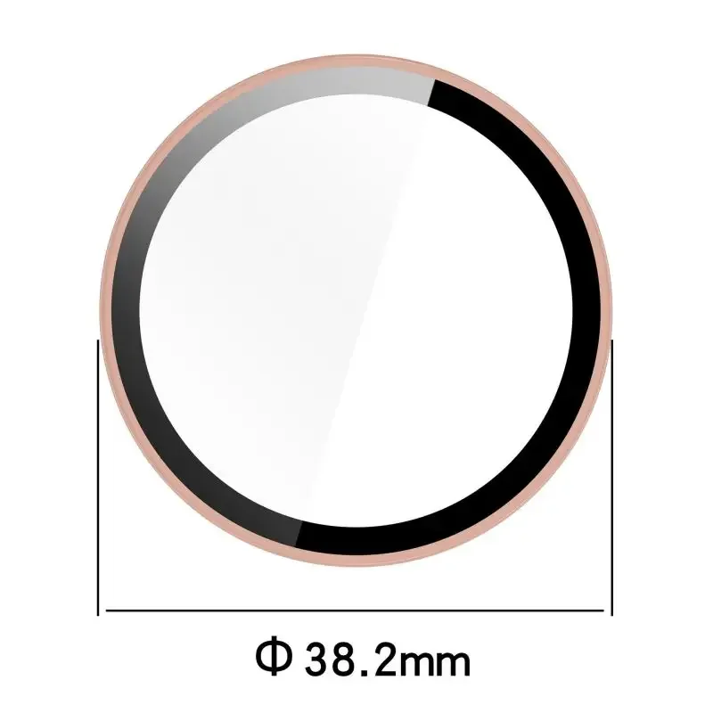 Premium Tempered Glass Protective Case for Smart Watch - Full Cover Screen Protector with Bumper Shell Accessories