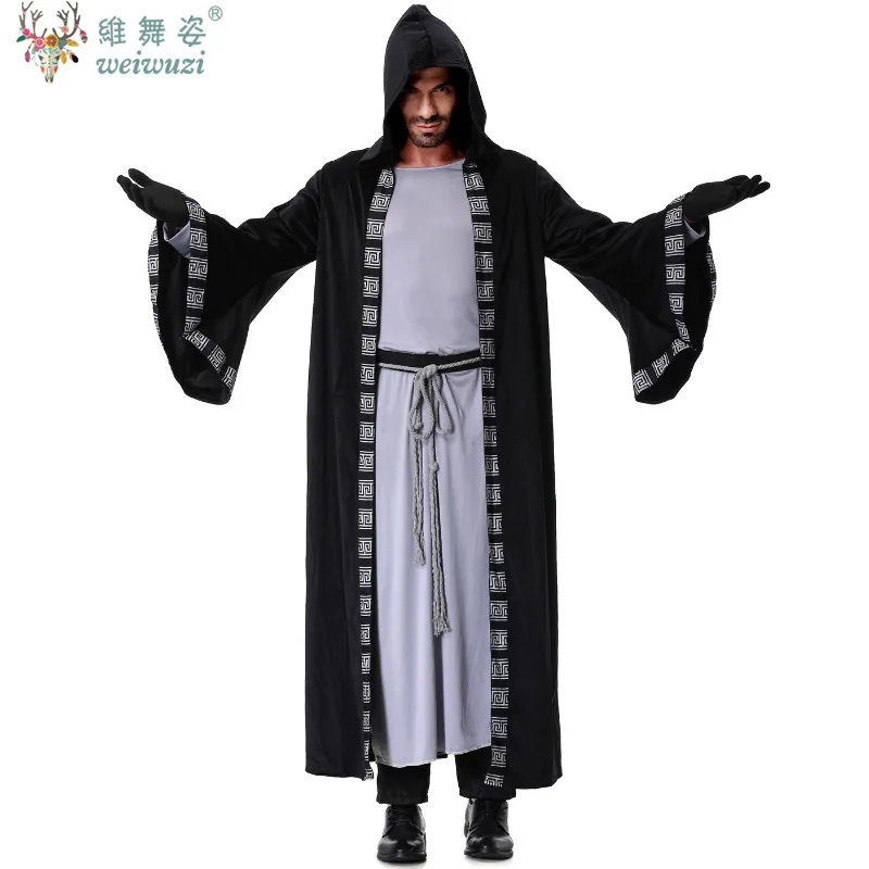2025 - Herrenmantel, Jacke, Gothic, bestickt, Knopf, Mantel, Kostüm