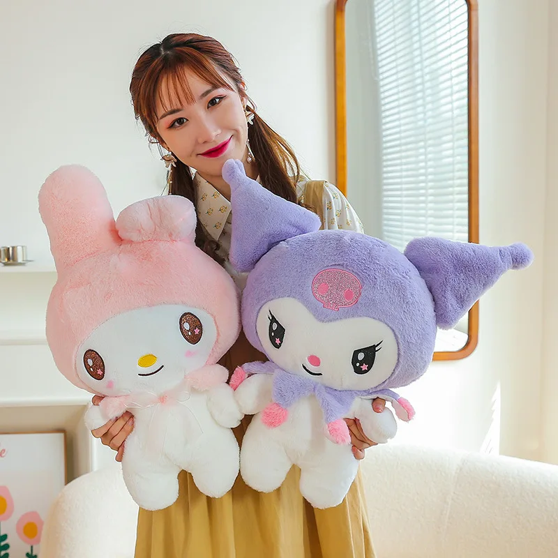 30-100cm Sanrio Kuromi Kawaii Plush Toy Cute Kuromi Hello Kitty Doll Filled  With Plush Pillow Room Decoration Toy Birthday Gift - AliExpress