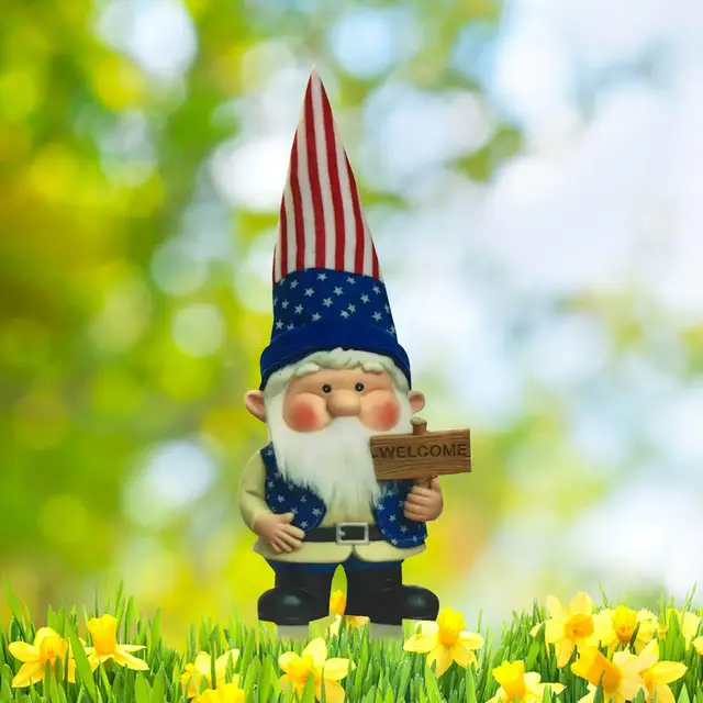 Vicces Kerti Gnóm Tét Kültéri Üdvözlő Szobor - Image 5