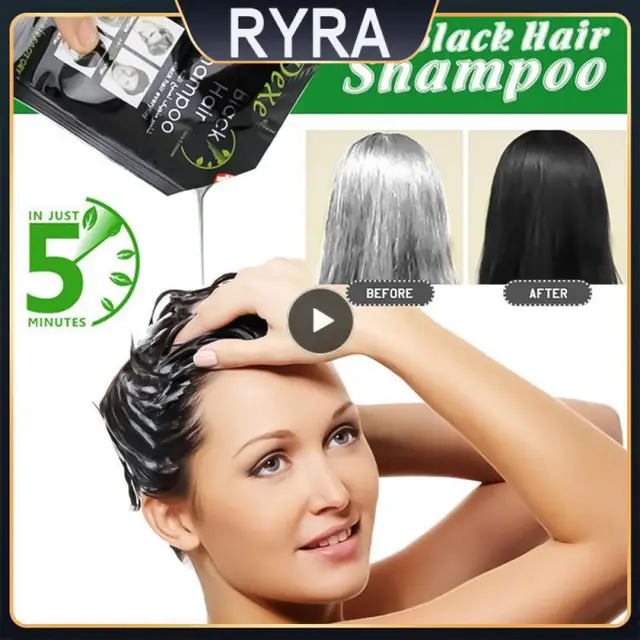 Sevichinstant Fekete Haj Sampon Szürke Fehér Sötétítő Súgó 5 Perc Alatt Aktivált Szén Smink Színű