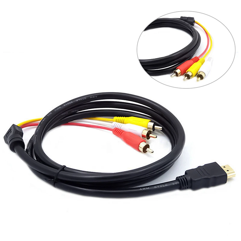    Hdmi-3Rca Scart  ̺ ȣȯ 1.5M Hdmi-ȣȯ Male S--3 Rca Av  ̺