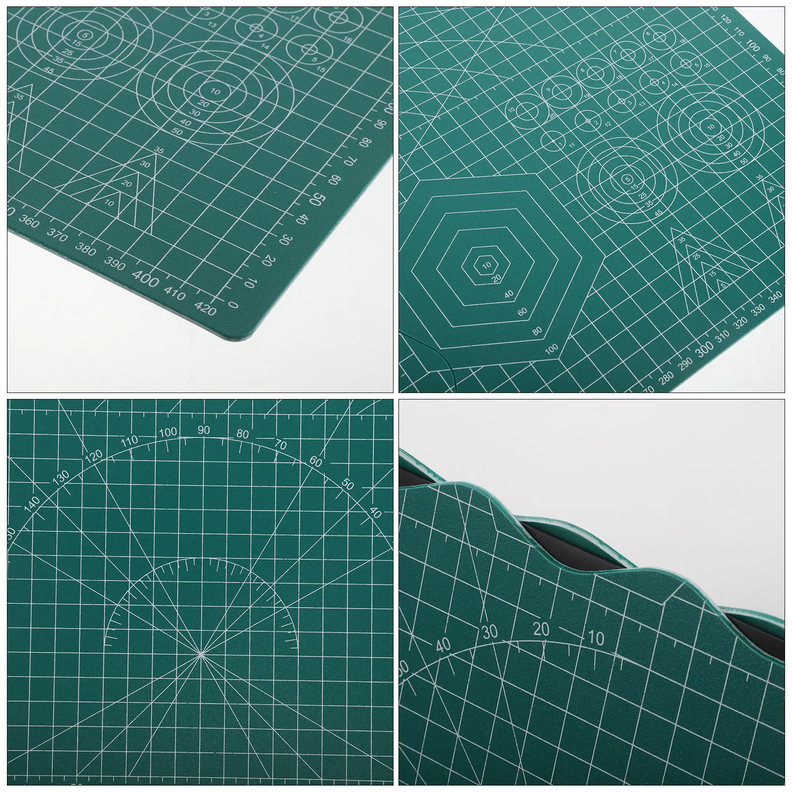 셀프힐링 커팅 매트 양면 A3 PVC 두꺼운 스크랩북킹 공예 매트 재봉 퀼팅 원단 커팅 보드 (자 포함)
