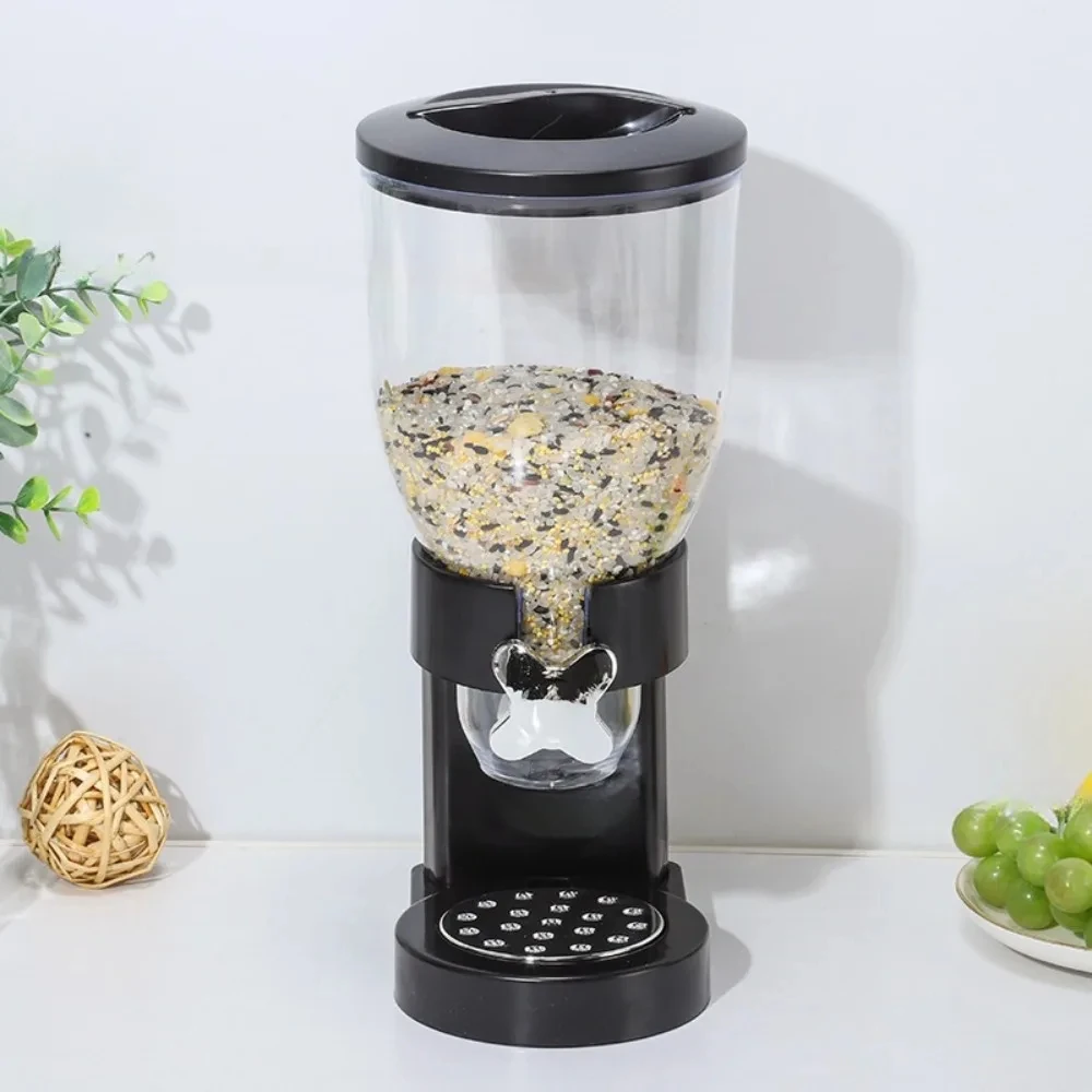 Single/Dual/Three Control Dry Food Dispenser - Multipurpose Snack, Cereal Container, No-Electricity Needed, Ideal for Christmas